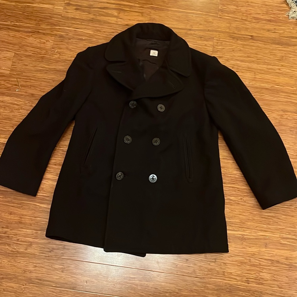 Vintage black peacoat